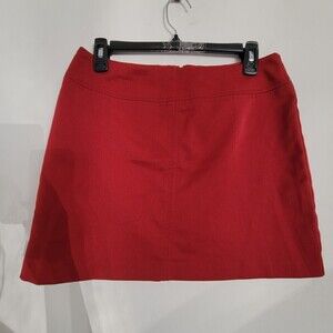 Sisley Made In Italy Red A-Line Mini Skirt Size 44